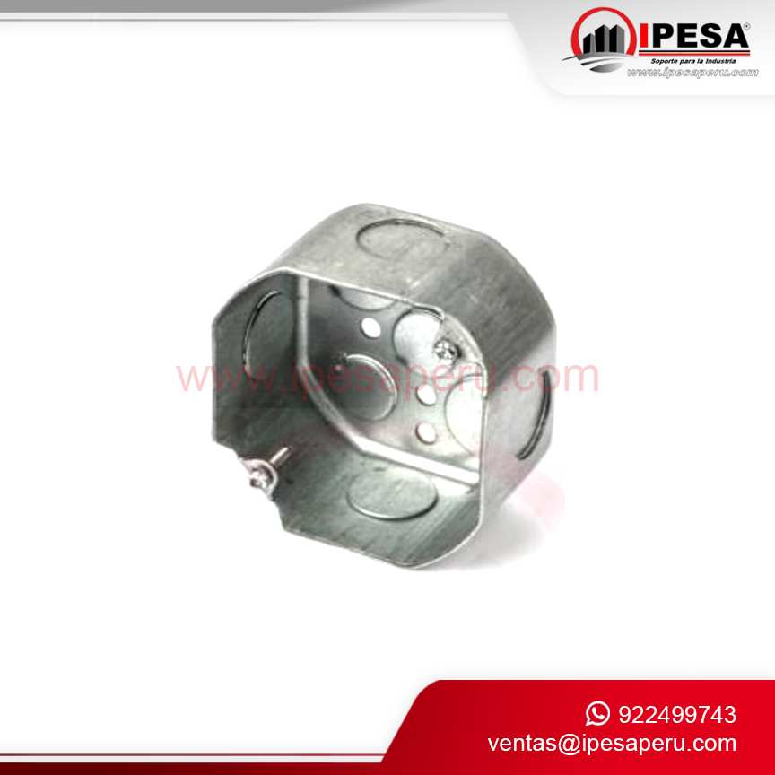 CAJA METALICO OCTAGONAL 1.5MM 3/4´´